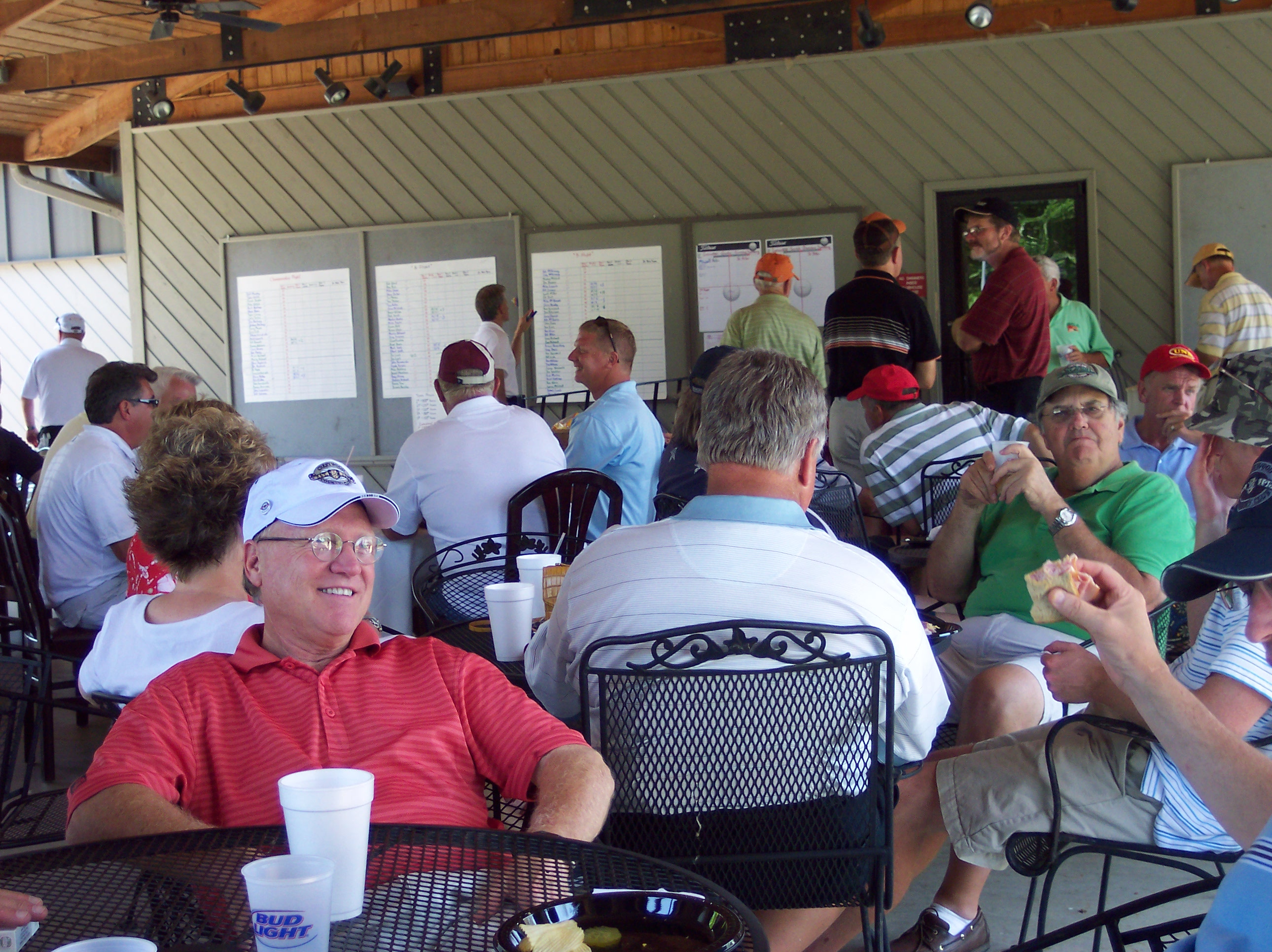 Pavilion hosting an informal men's event!
