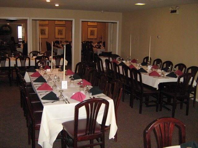 Dining Room dressed for a formal occasion!