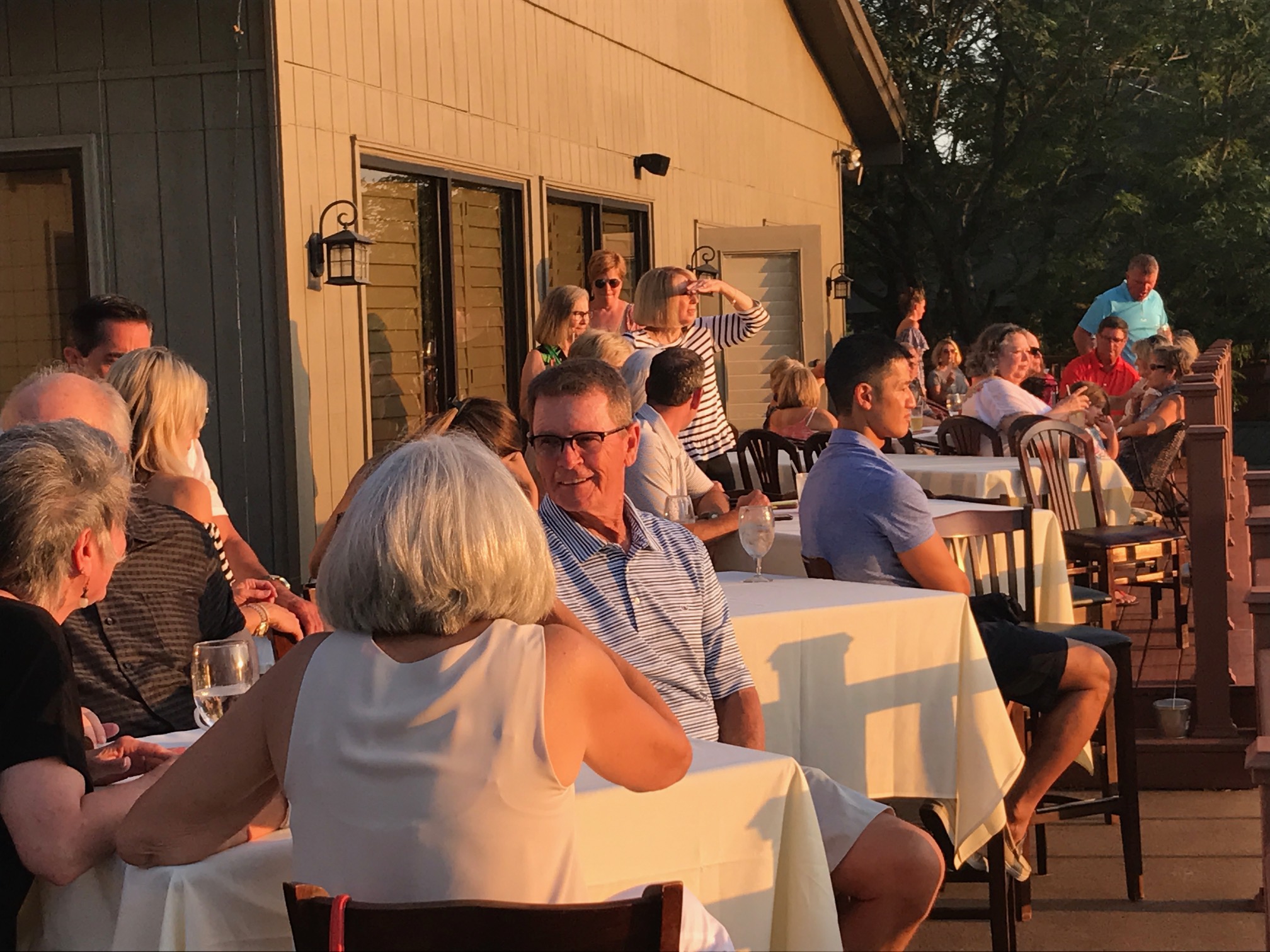 Members enjoying the concert & fireworks 